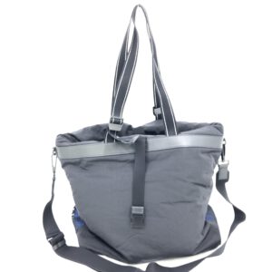 Black And Blue Nylon Convertible Tote