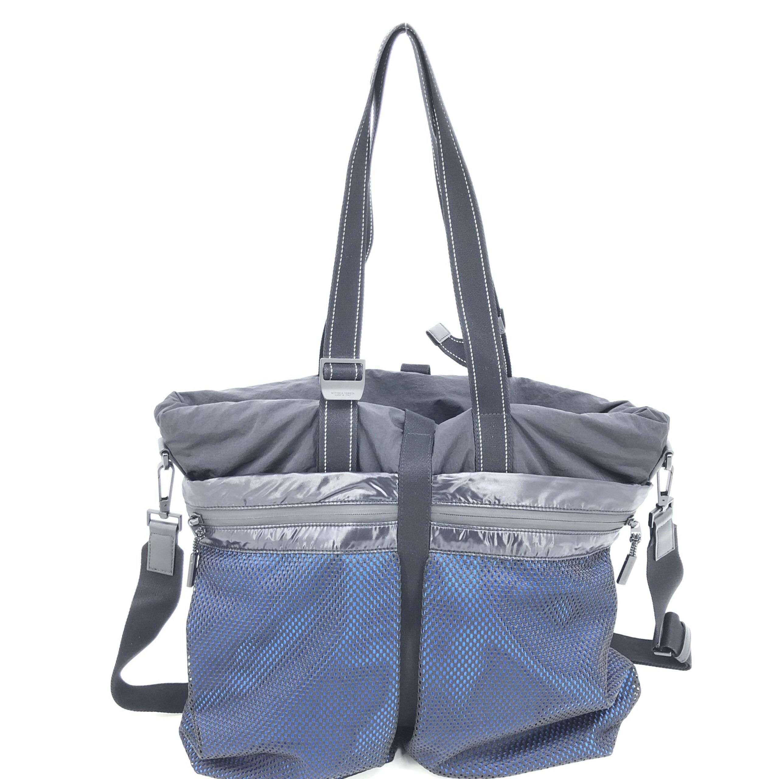 Black And Blue Nylon Convertible Tote - Afbeelding 2