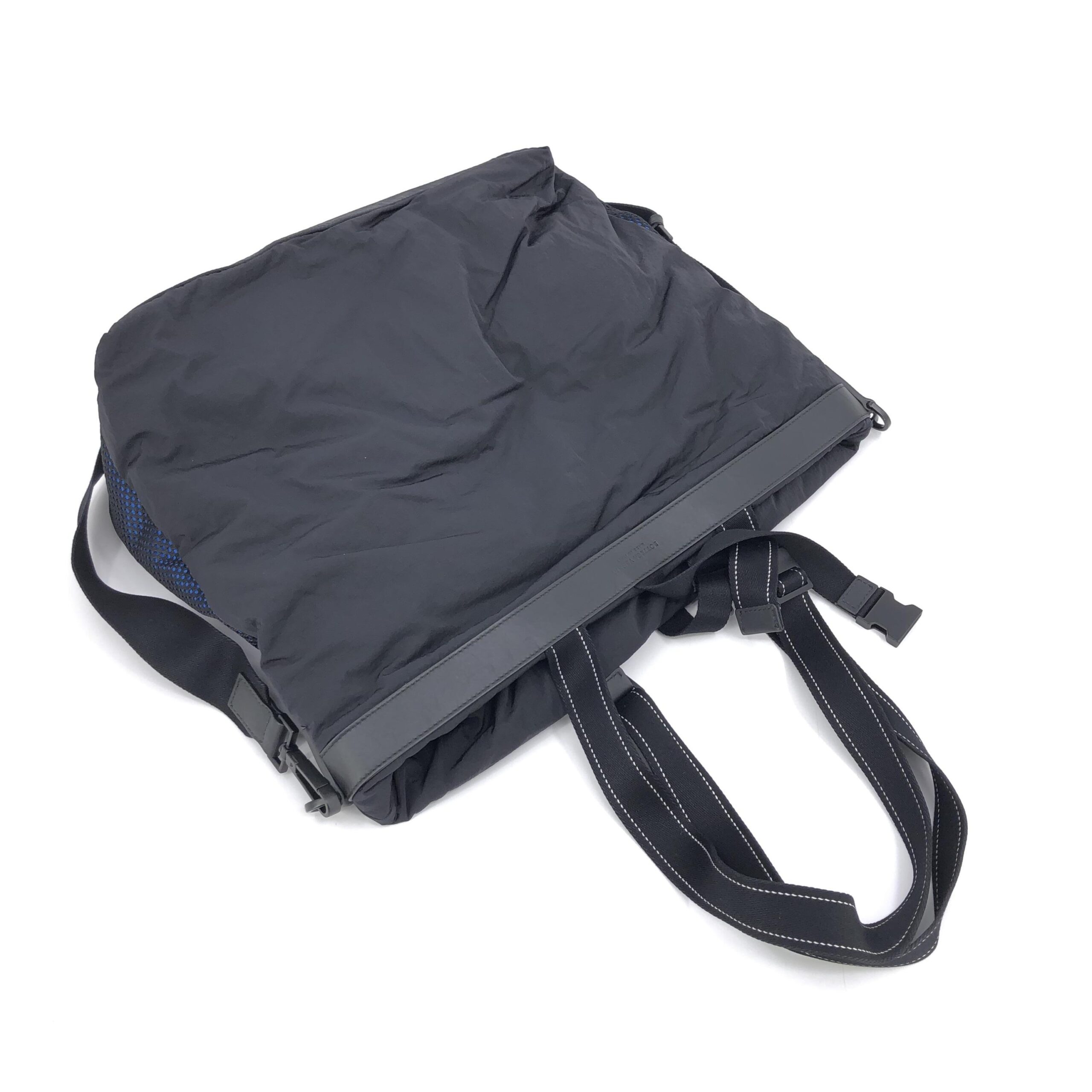 Black And Blue Nylon Convertible Tote - Afbeelding 4