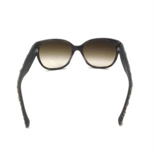 Brown Frame With Tweed Accents Sunglasses