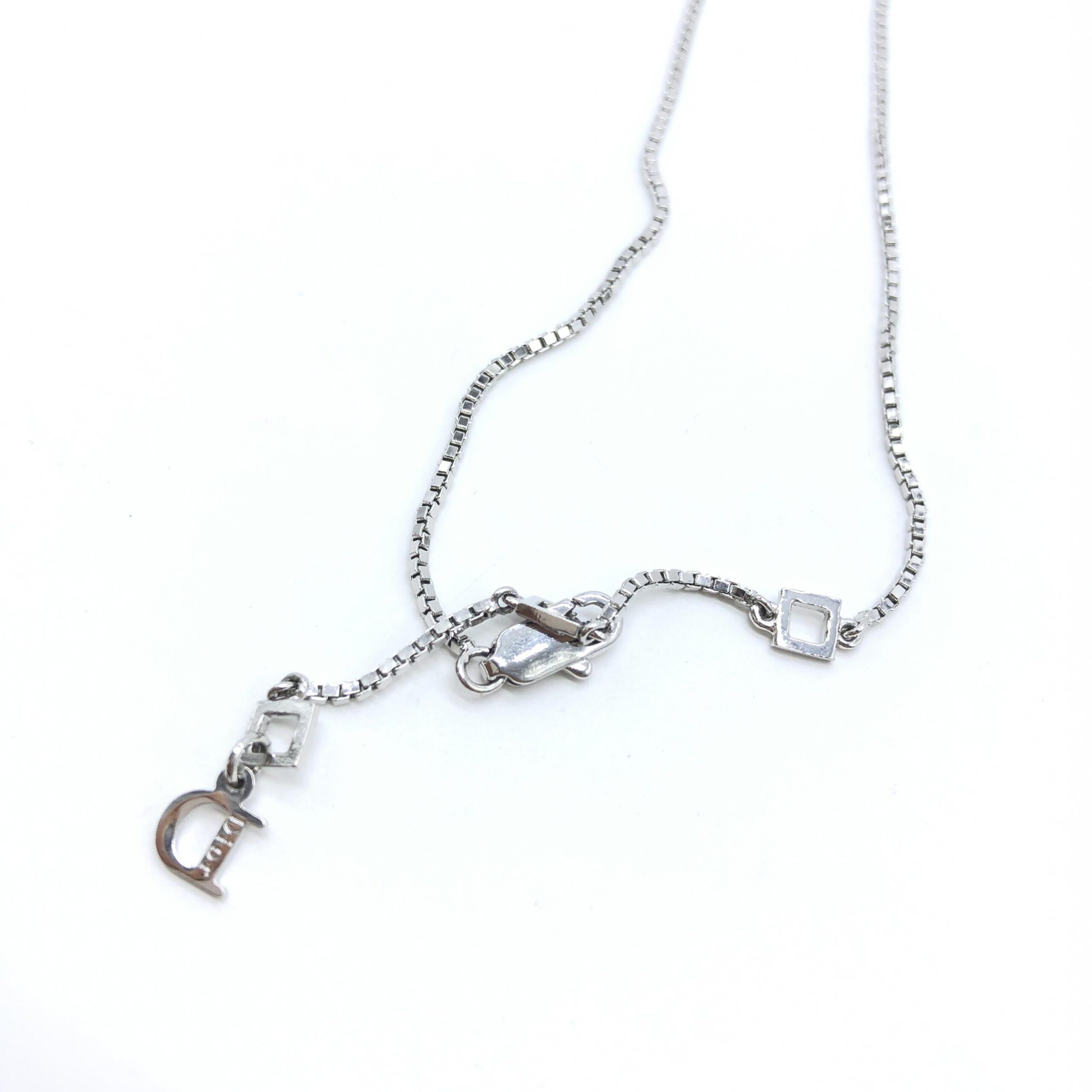 Dior 925 Sterling Silver Antique Art Deco Howard & Co. "Port" Necklace - Afbeelding 4