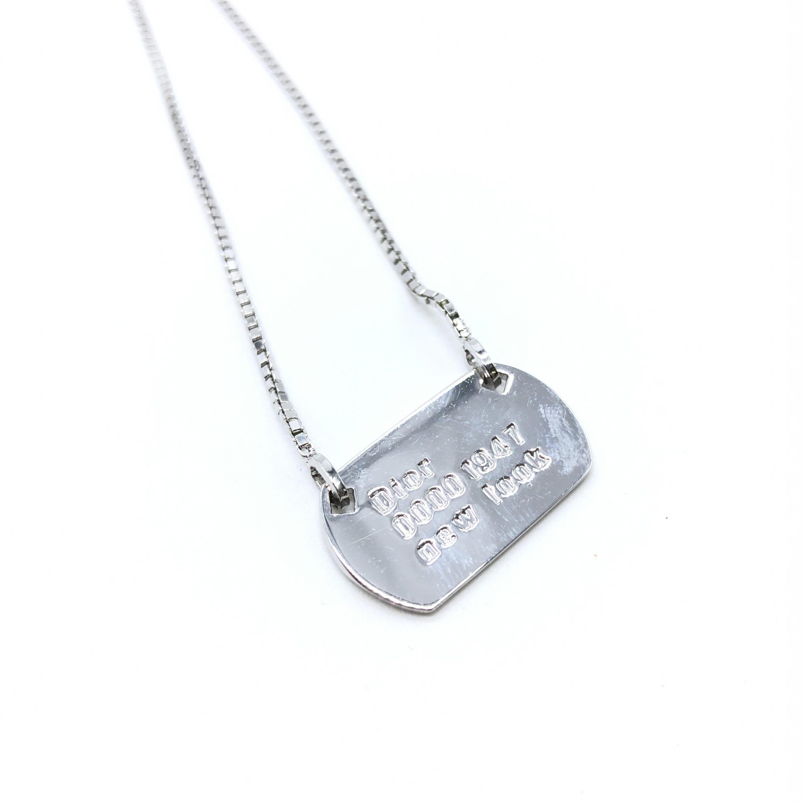 Dior 925 Sterling Silver Antique Art Deco Howard & Co. "Port" Necklace - Afbeelding 5