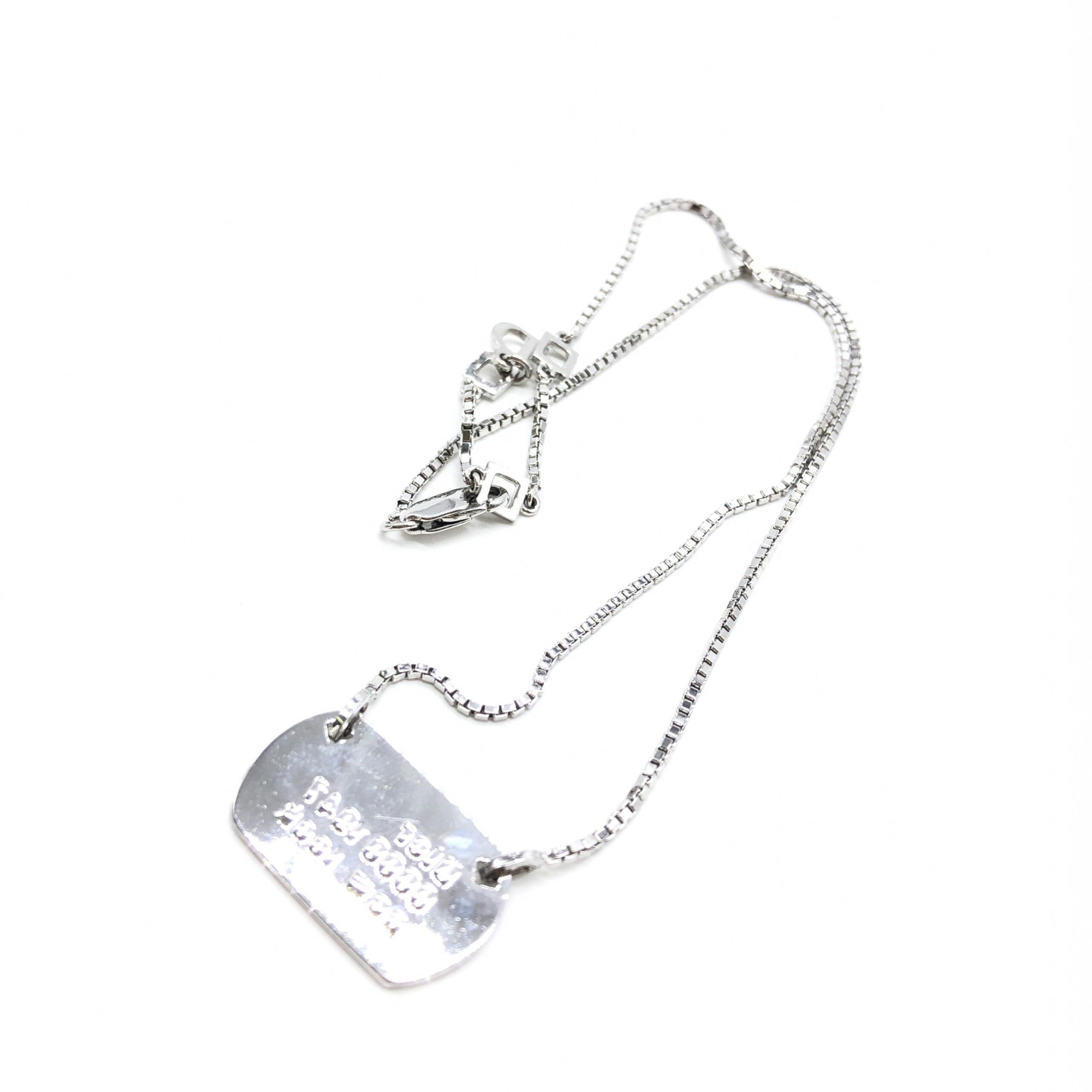 Dior 925 Sterling Silver Antique Art Deco Howard & Co. "Port" Necklace - Afbeelding 7