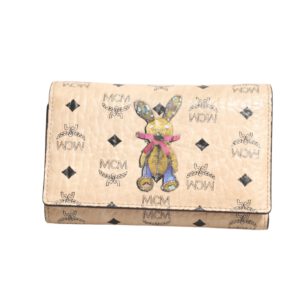 MCM Visetos Rabbit Compact Wallet