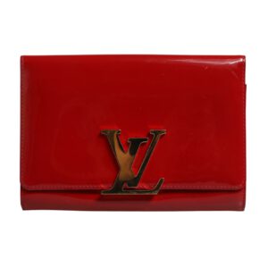 Louise PM Red Patent Leather Wallet On Chain