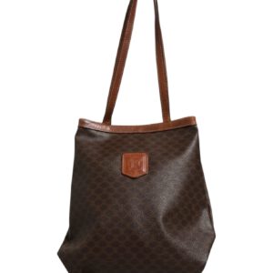 Macadam Canvas Shoulder Tote Bag