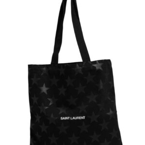 Rive Droite Black Tote Bag With Star Print Tote bag
