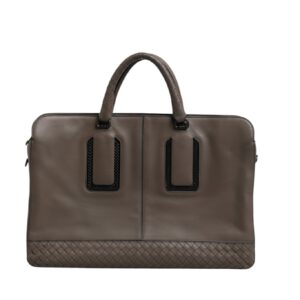 Getaway Intrecciato Leather Briefcase