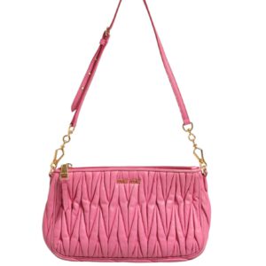 Matelassé Leather Shoulder Bag