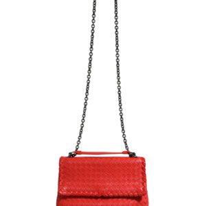 Olimpia Small Intrecciato Leather Shoulder Bag