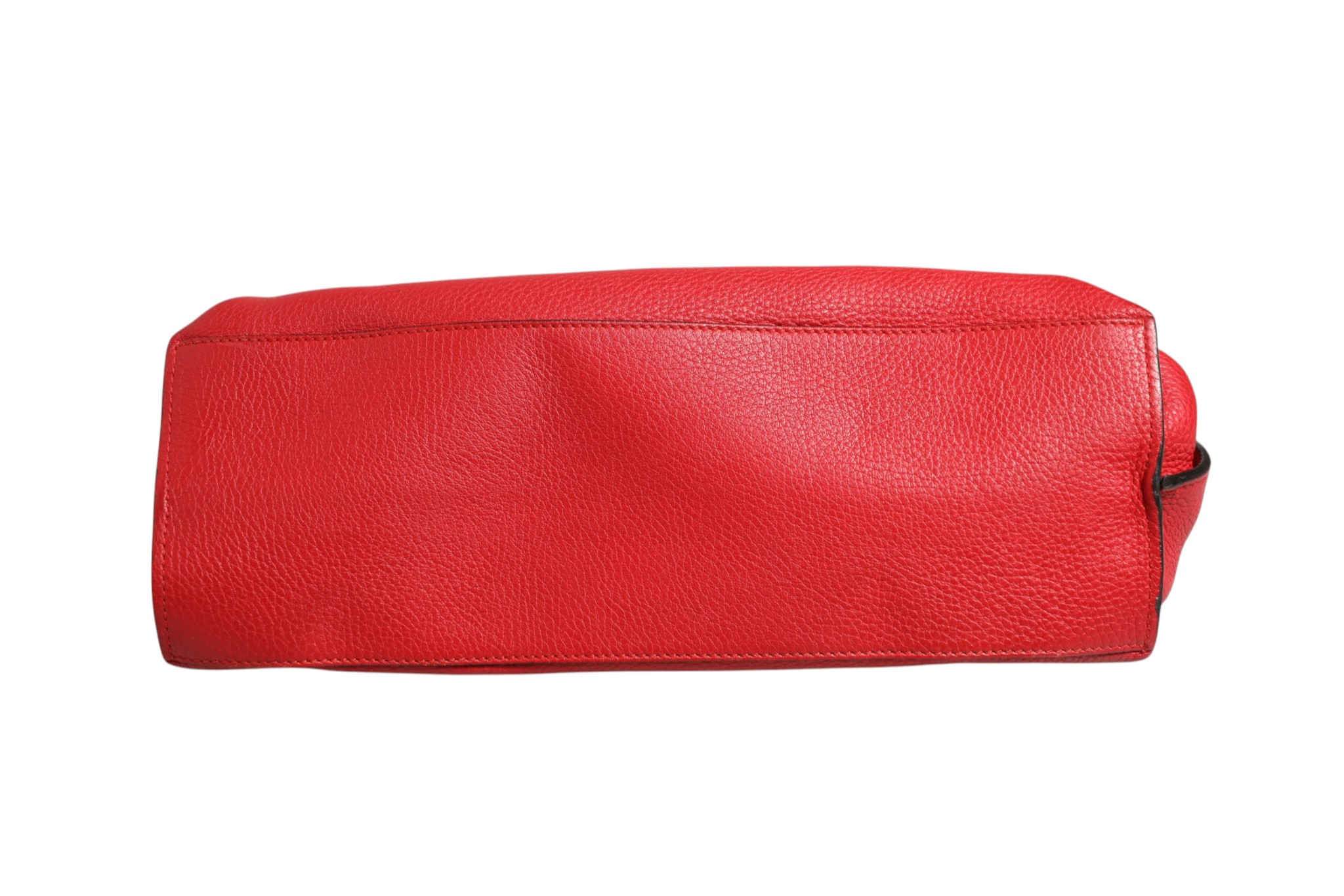 Red Leather Bamboo Daily Tote Crossbody Bag - Afbeelding 5
