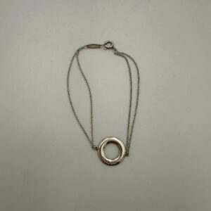 TIFFANY & CO. Silver Bracelet with Double Chain