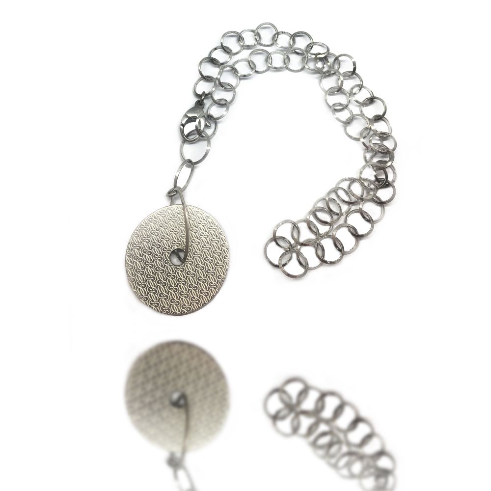 Silver Stainless Steel Necklace - Afbeelding 2