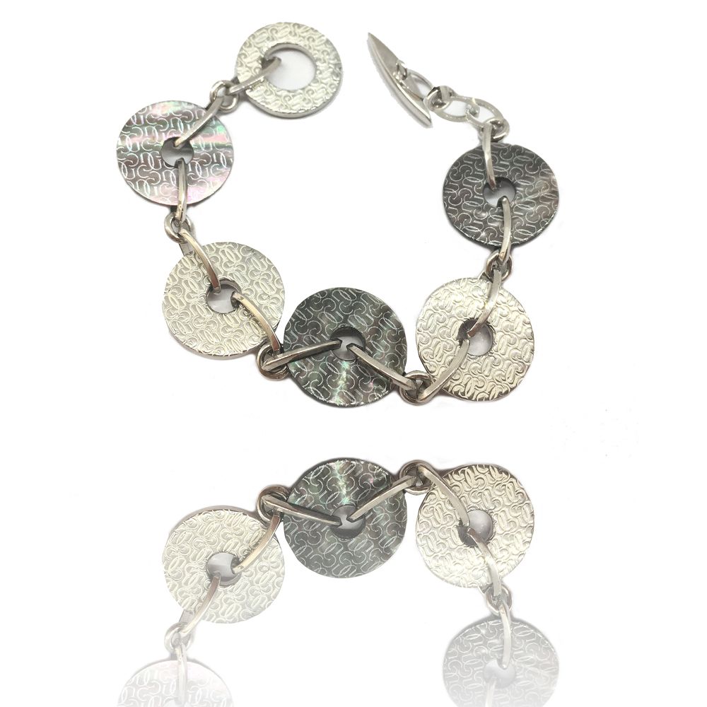 Silver Stainless Steel Bracelet - Afbeelding 2