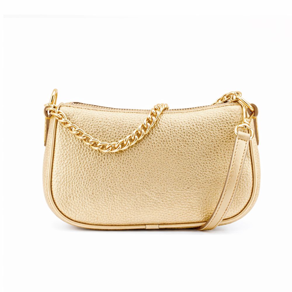 Gold Leather Shoulder Bag - Afbeelding 2