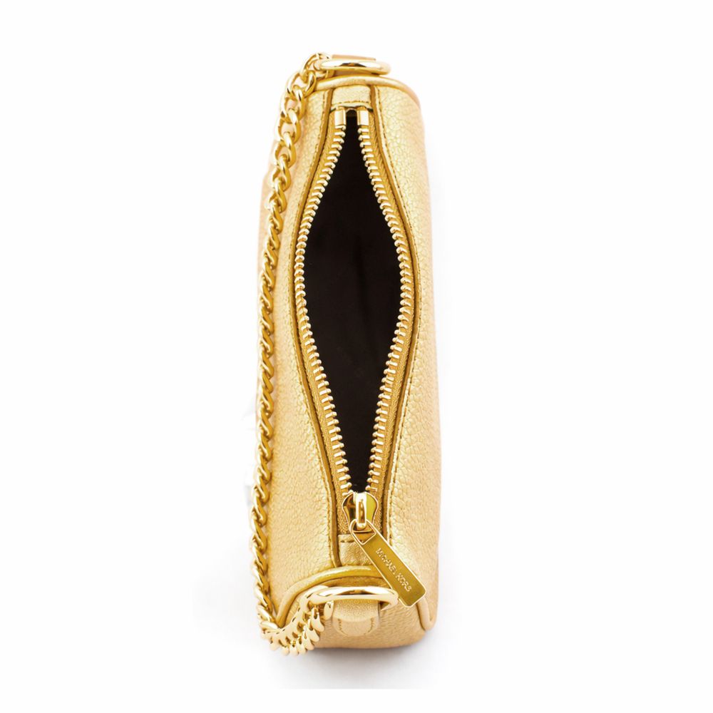 Gold Leather Shoulder Bag - Afbeelding 3