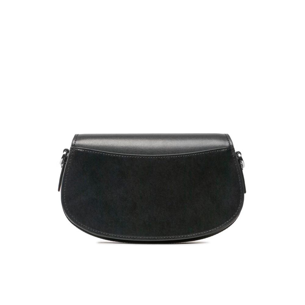 Black Leather Shoulder Bag - Afbeelding 2