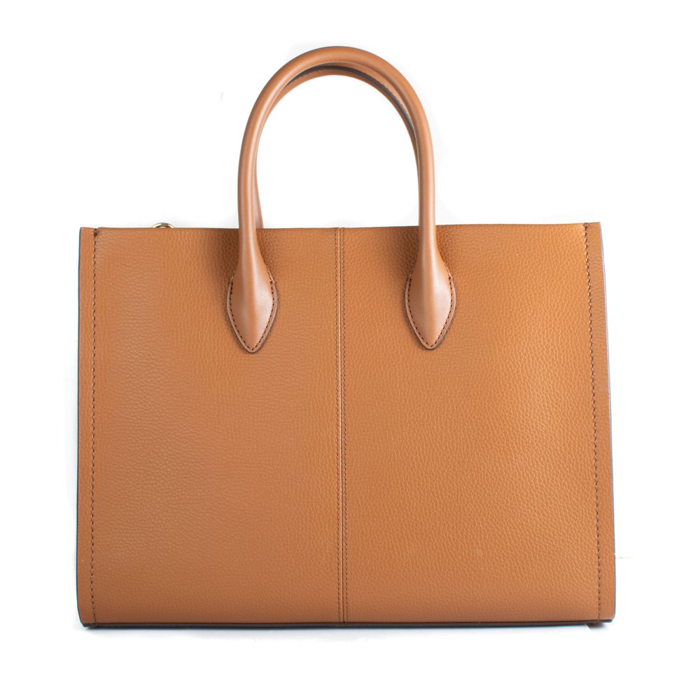 Brown Leather Shoulder Bag - Afbeelding 2