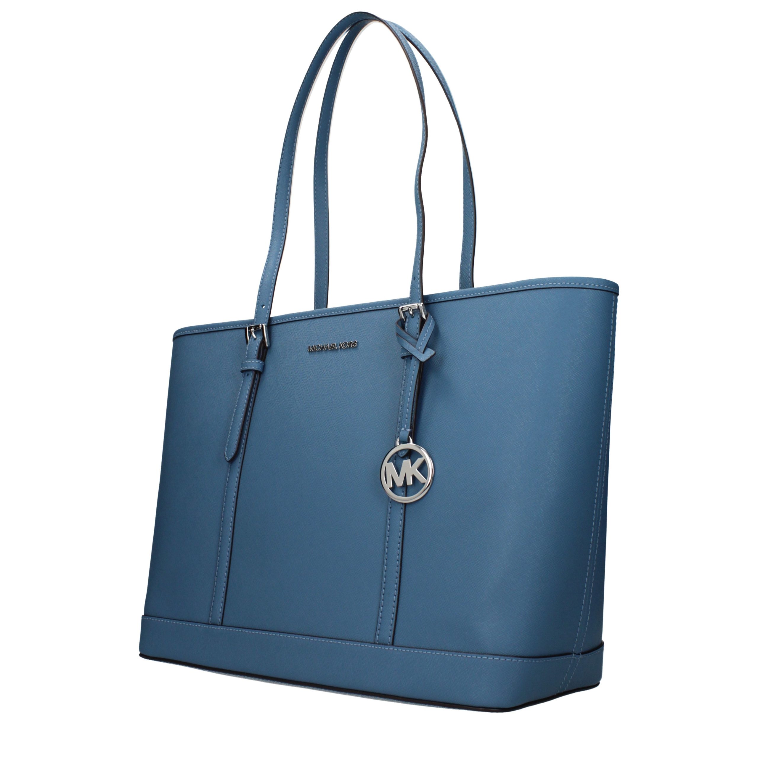 Blue Leather Shoulder Bag - Afbeelding 2