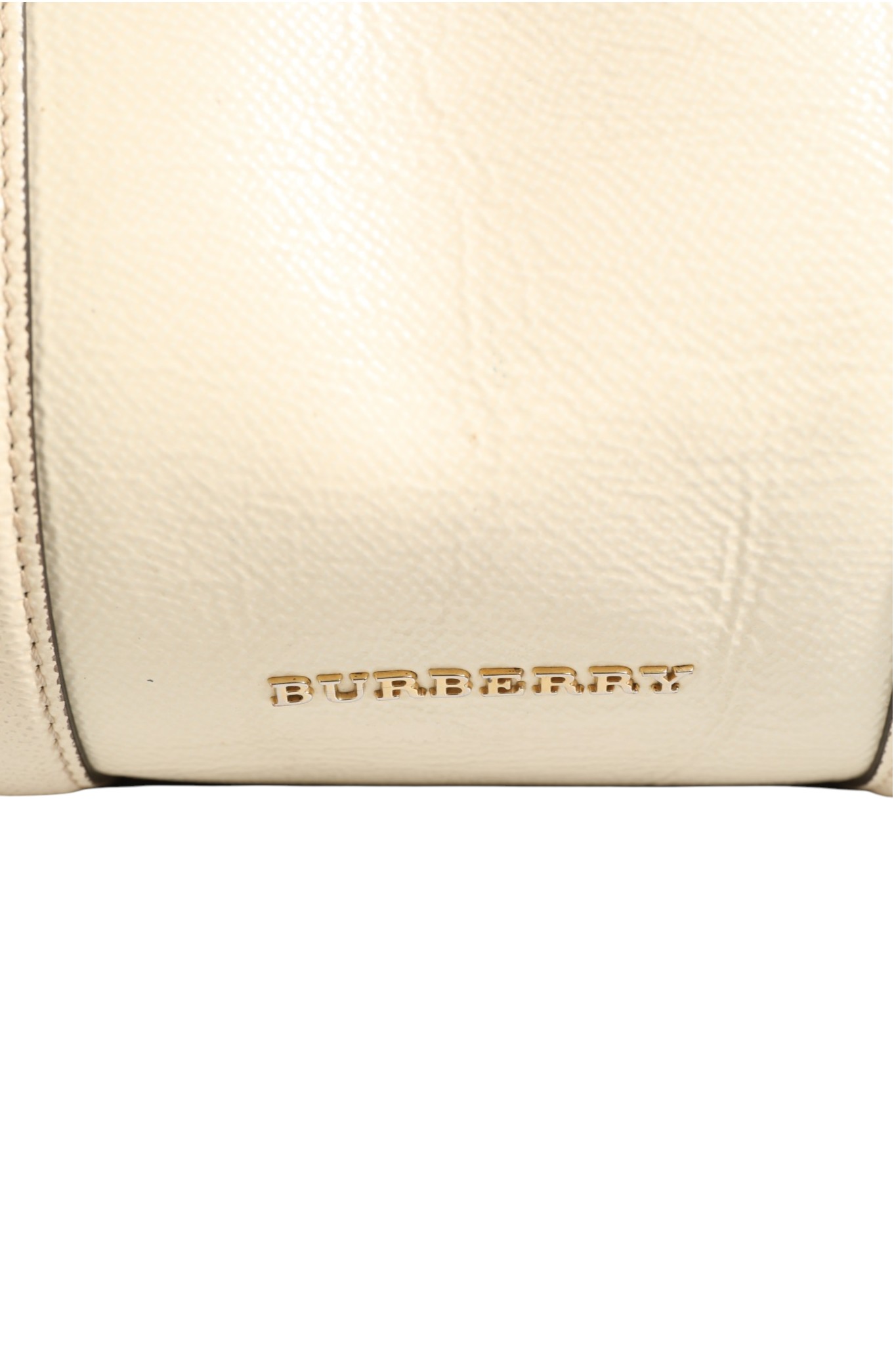 Chalk White Large Leather Tote Bag - Afbeelding 2