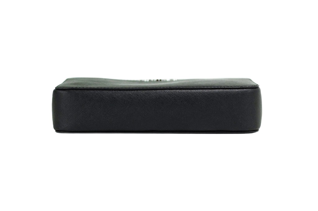 Michael Kors Jet Set Large East West Black Saffiano Leather Crossbody Handbag - Afbeelding 4