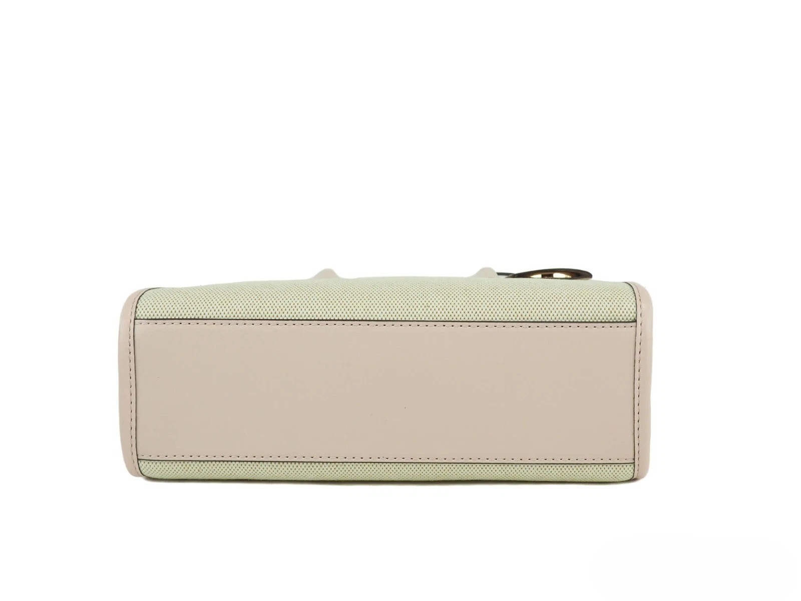 Michael Kors Mirella Small Powder Blush Canvas Shopper Crossbody Handbag Purse - Afbeelding 3