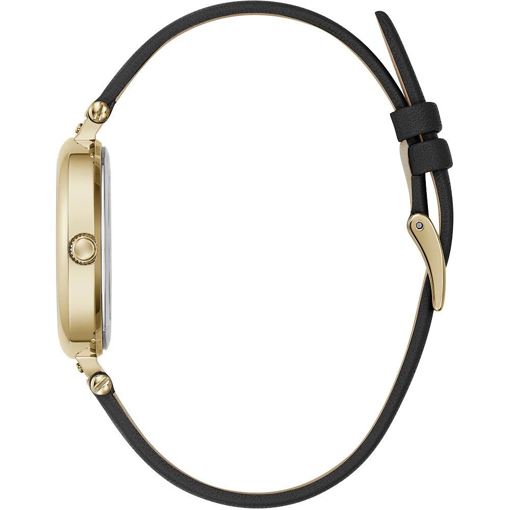 Black Leather Dress Watch - Afbeelding 2