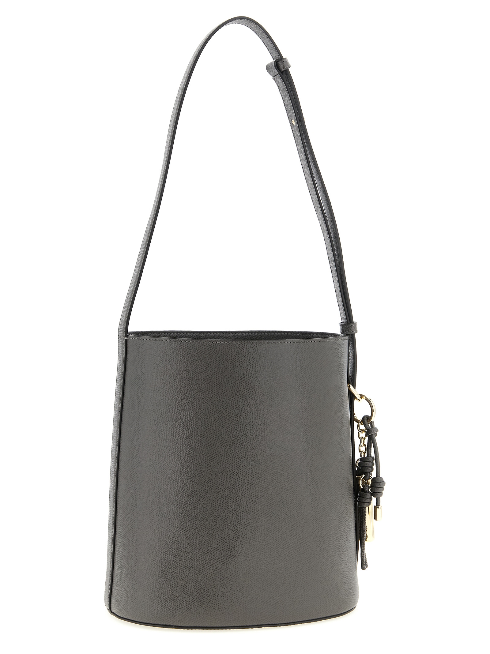 Gray Calfskin Shoulder Bag - Afbeelding 2