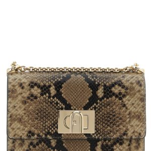 Gray Goatskin Crossbody Bag