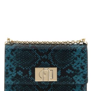 Blue Goatskin Crossbody Bag