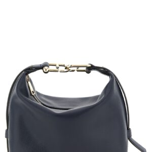Blue Calfskin Shoulder Bag