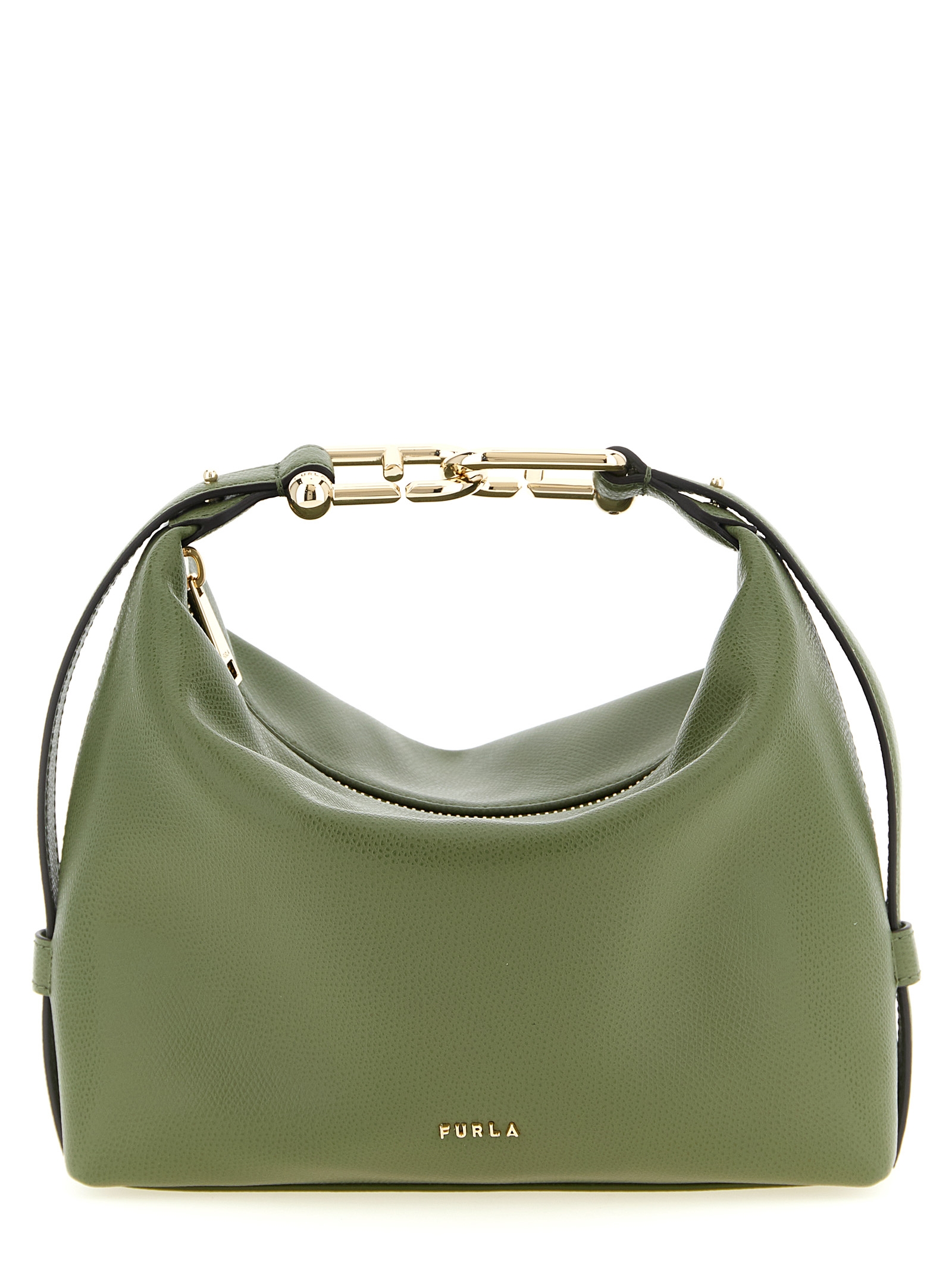 Bicolor Calfskin Shoulder Bag