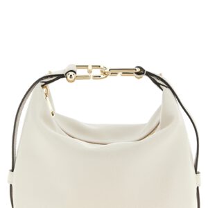 White Calfskin Shoulder Bag