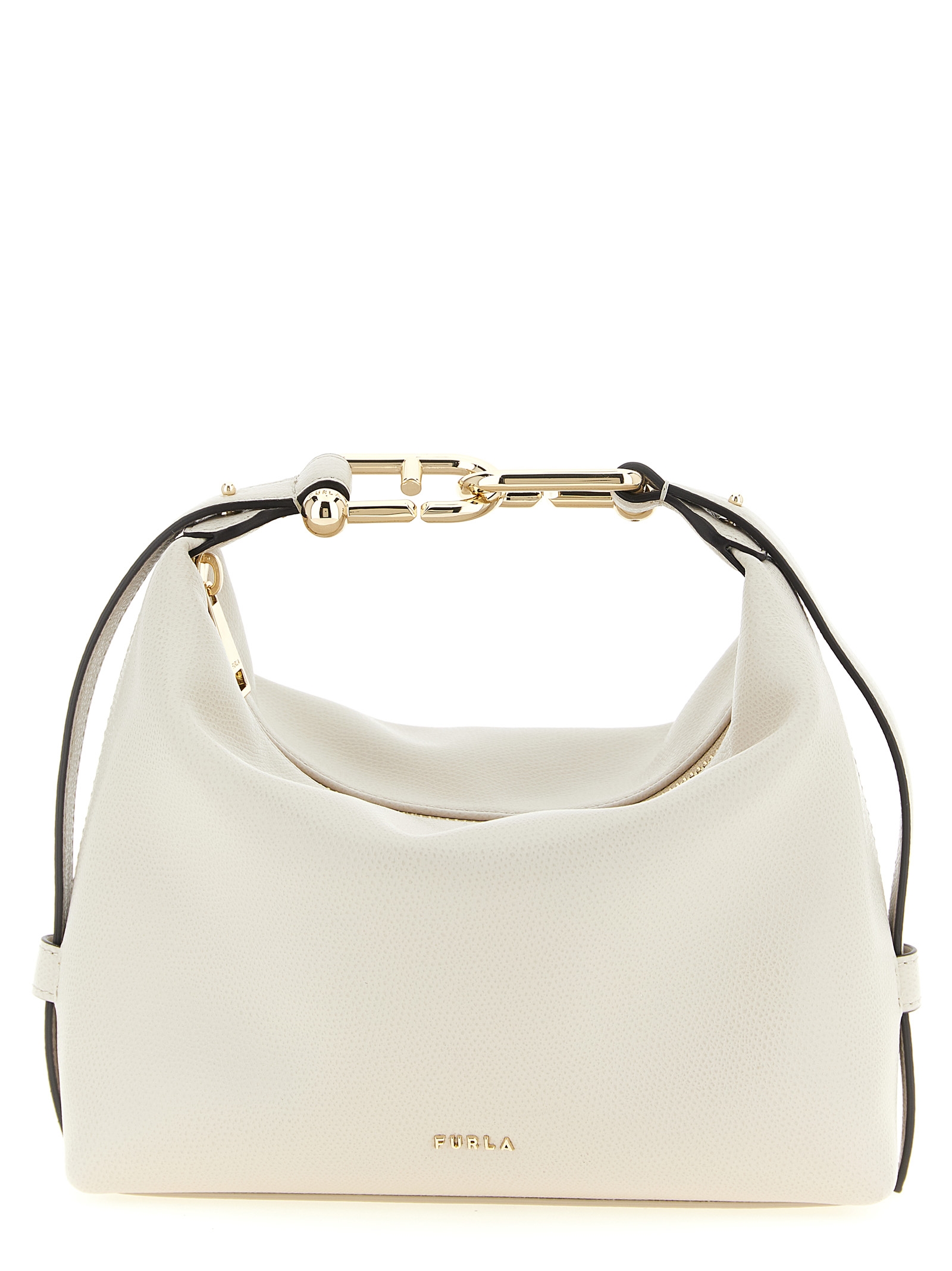 White Calfskin Shoulder Bag