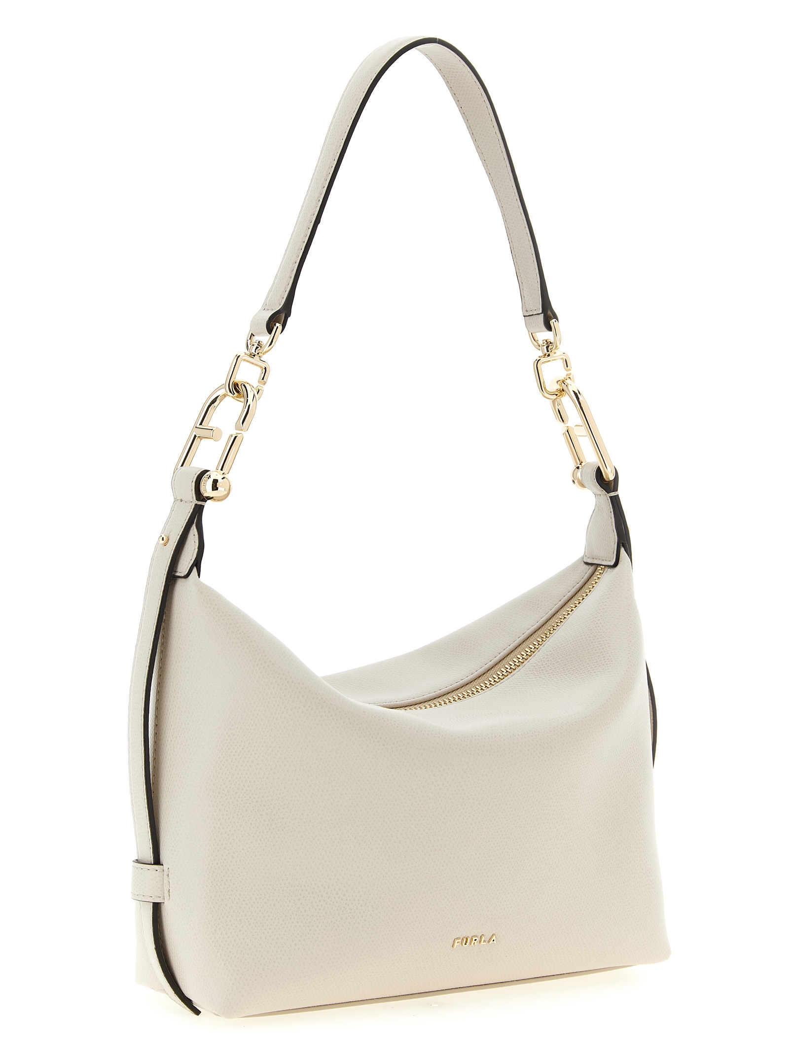 White Calfskin Shoulder Bag - Afbeelding 3