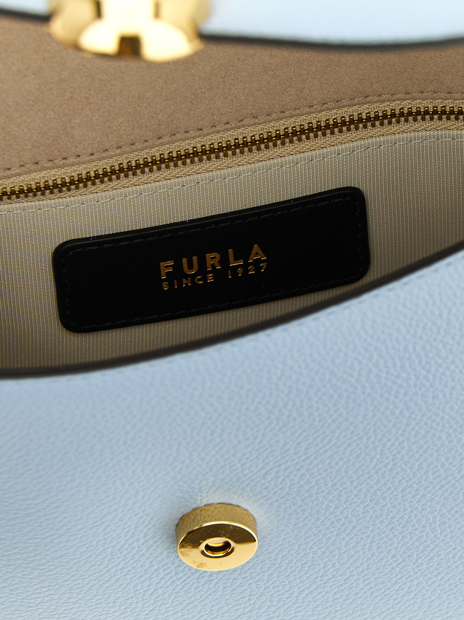 Blue Calfskin Crossbody Bag - Afbeelding 4