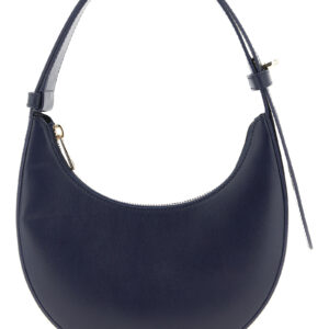 Blue Calfskin Shoulder Bag