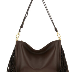 Brown Lamb Leather Shoulder Bag