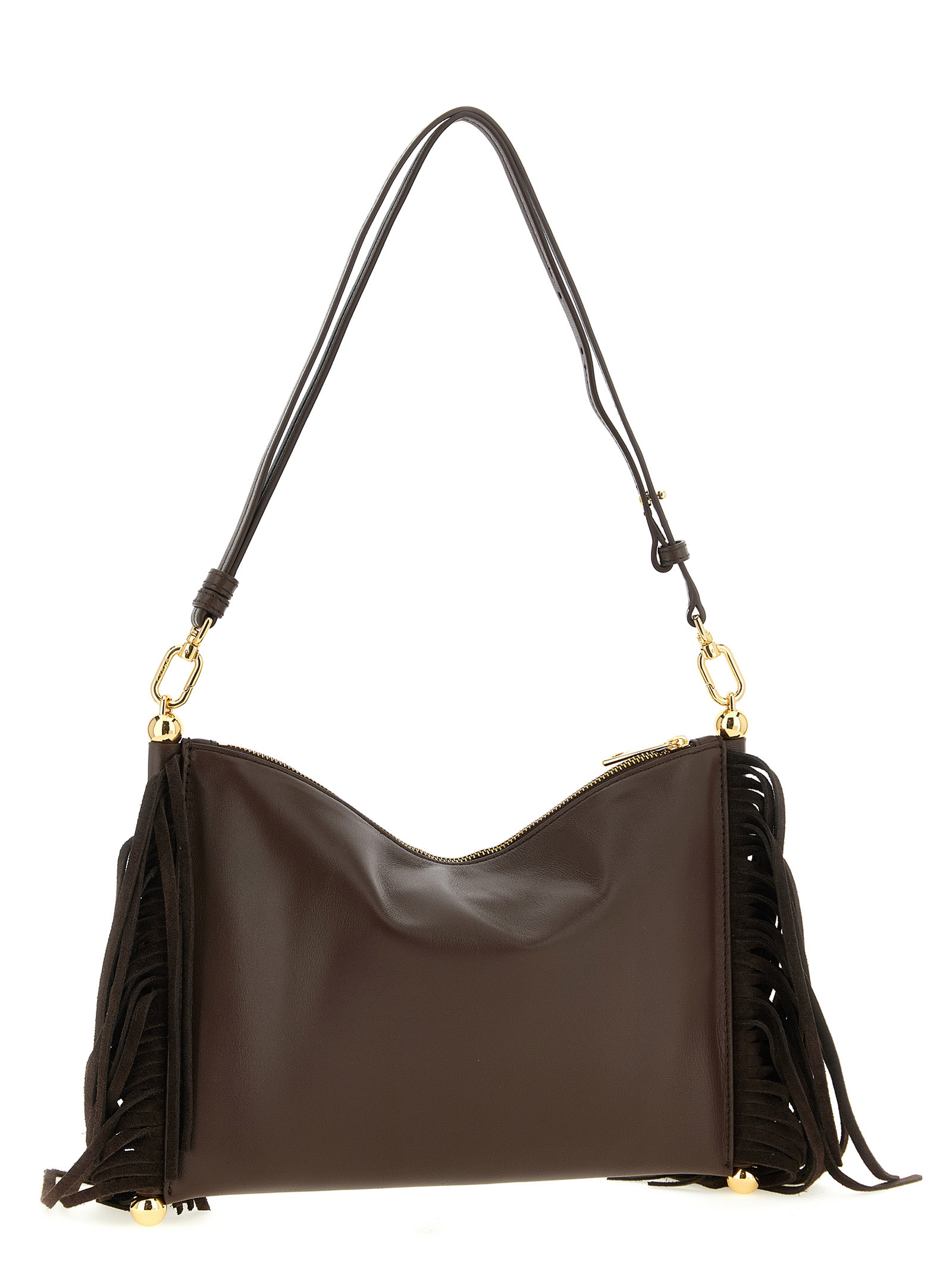 Brown Lamb Leather Shoulder Bag - Afbeelding 2