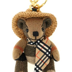 Beige Wool Keychain
