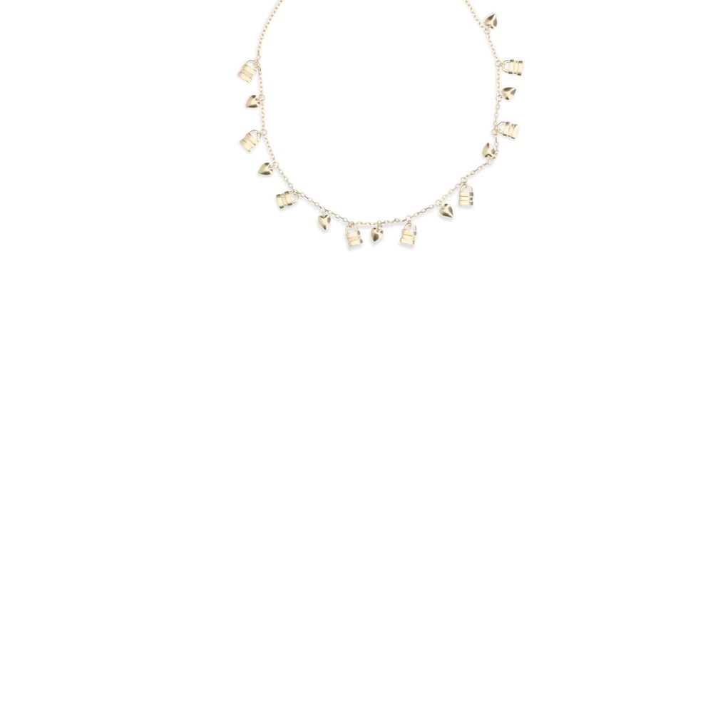 Gold Brass Necklace - Afbeelding 3