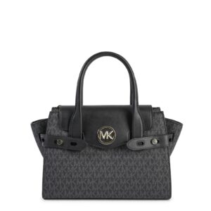 Black Pvc Satchel Bag