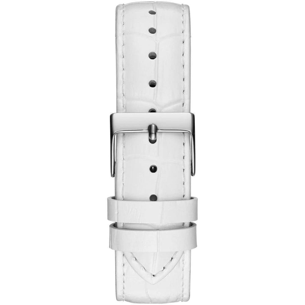 White Leather Dress Watch - Afbeelding 2