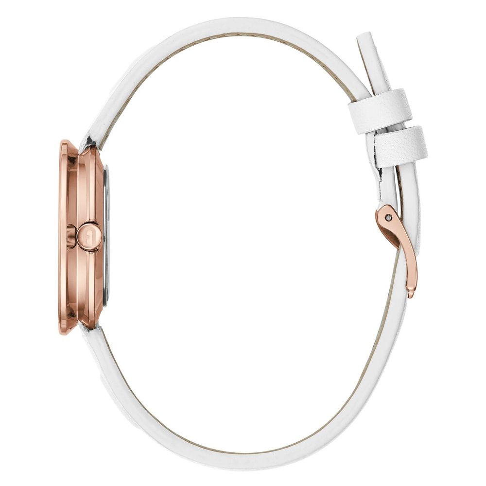 White Leather Dress Watch - Afbeelding 2