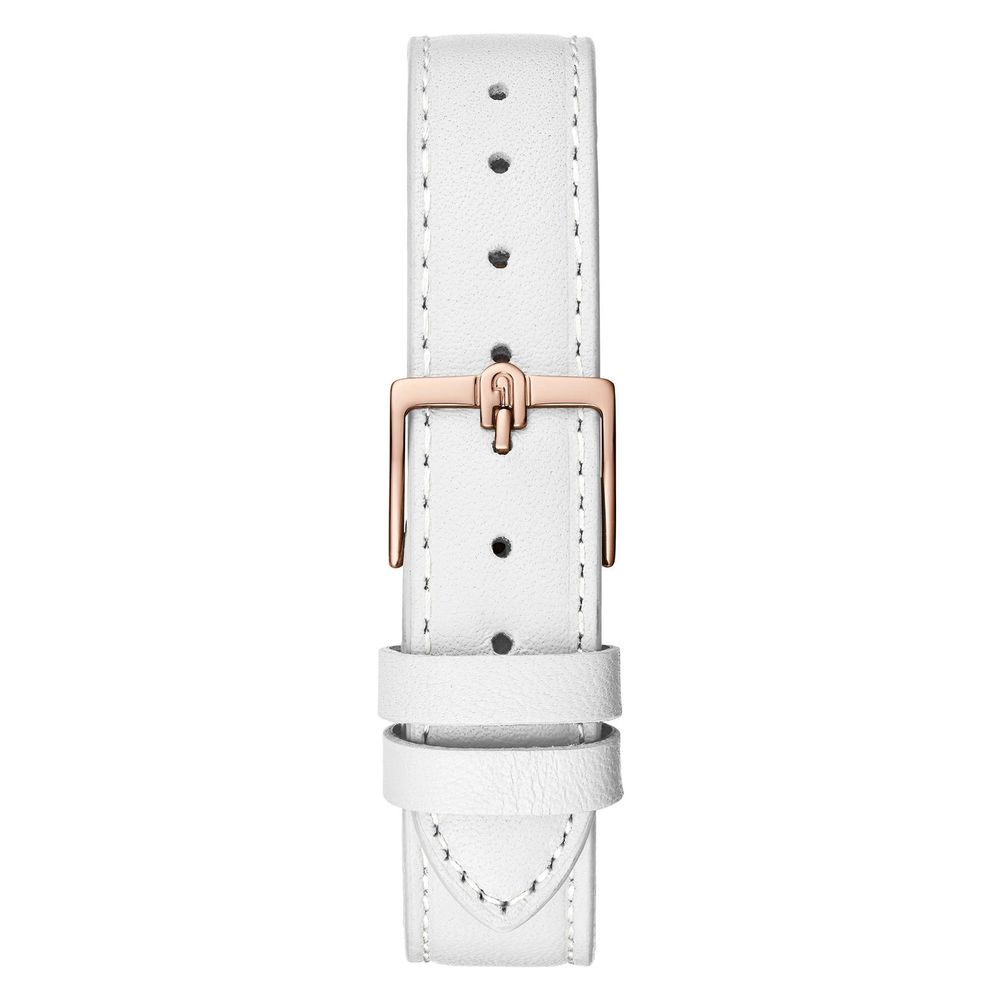 White Leather Dress Watch - Afbeelding 3