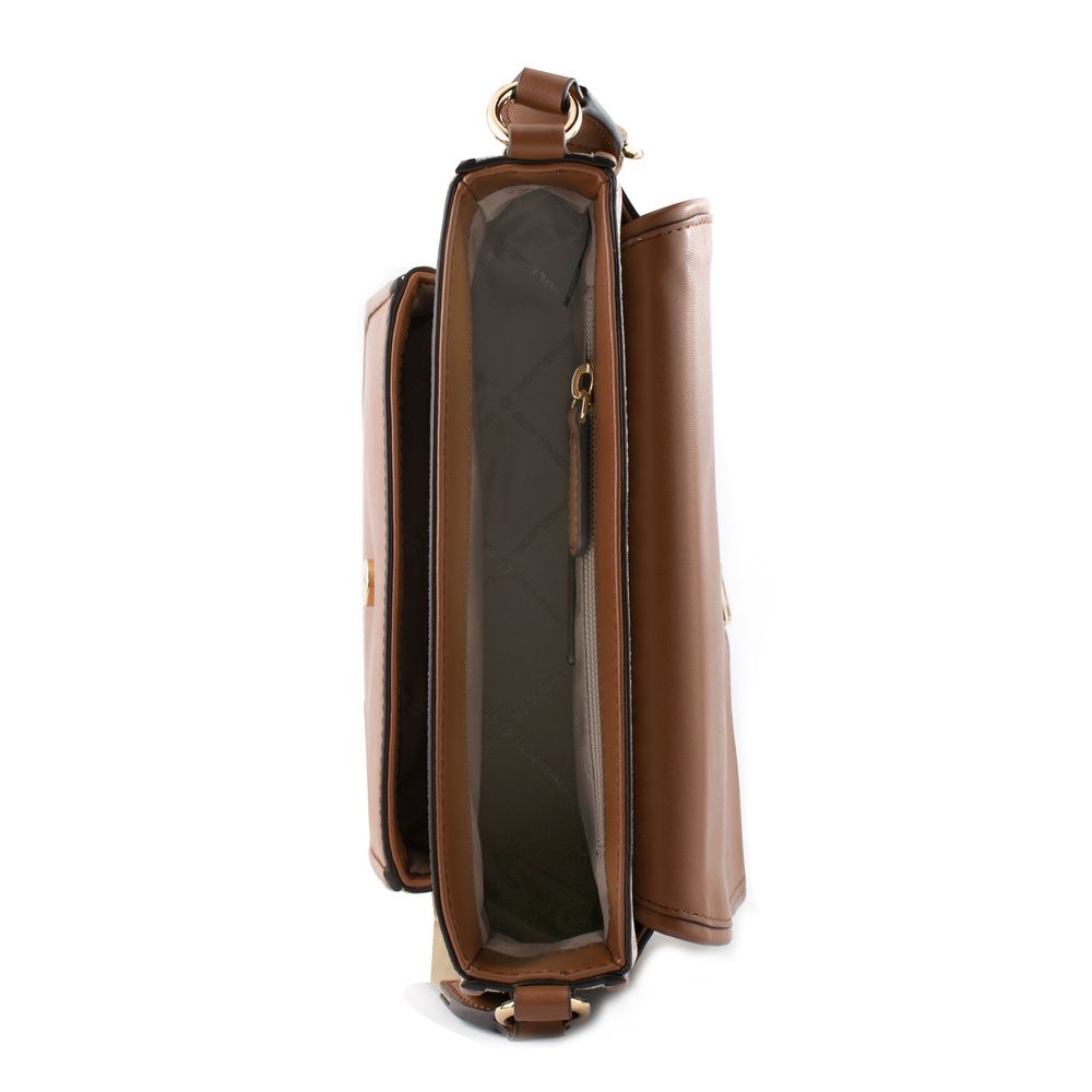 Beige Canvas Crossbody Bag - Afbeelding 3