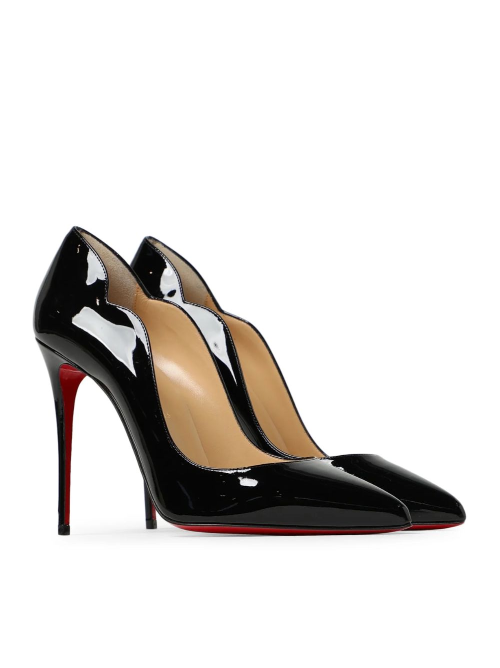 Black Patent Leather Hot Chick Pumps 100 - Afbeelding 2
