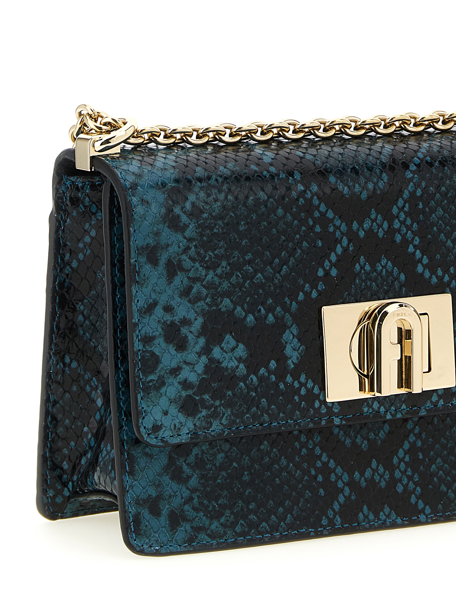 Blue Goatskin Crossbody Bag - Afbeelding 3
