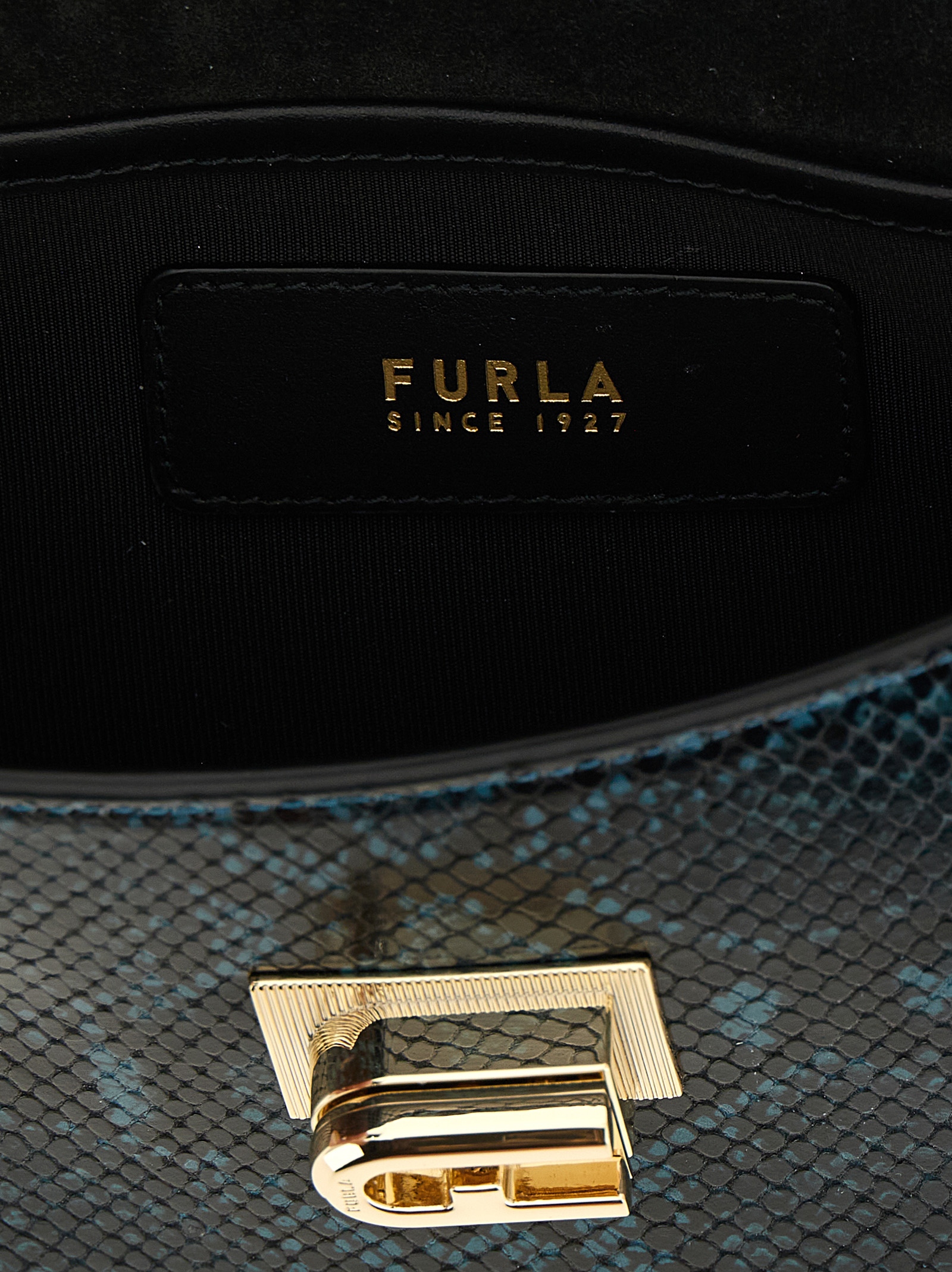 Blue Goatskin Crossbody Bag - Afbeelding 4