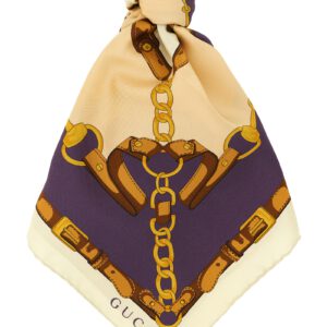Beige Silk Scarf
